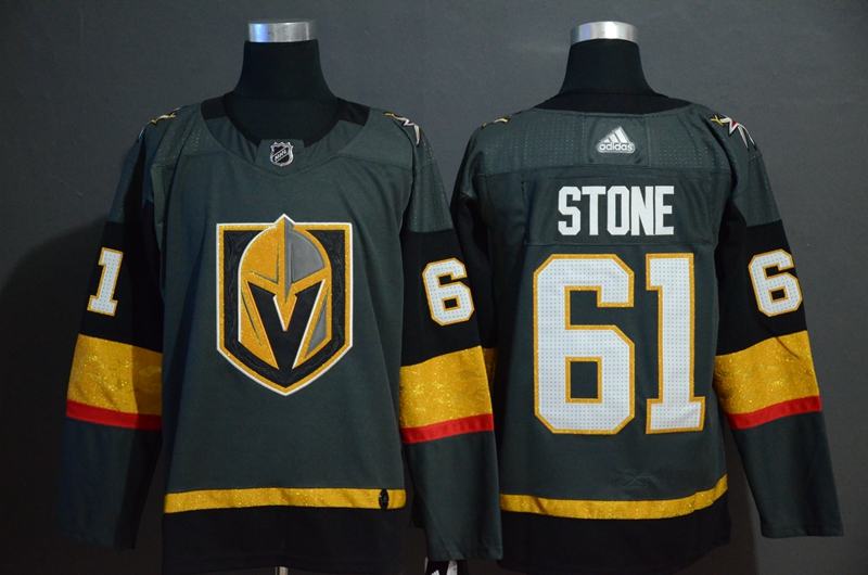 Men's Vegas Golden Knights #61 Mark Stone Grey Stitched NHL Jersey